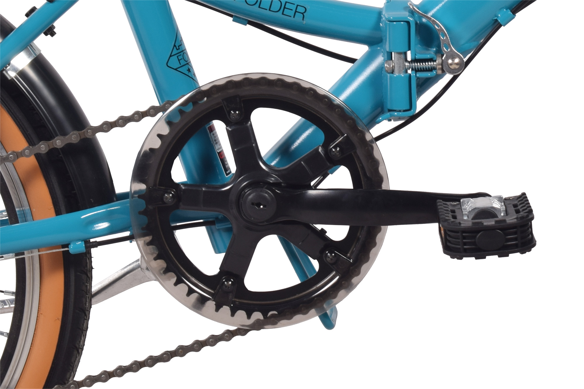 CHILLIZ folding bike 20 inch FLD.01 turquoise frame height 33 cm folding bike 6 gears V-brake – Bild 4