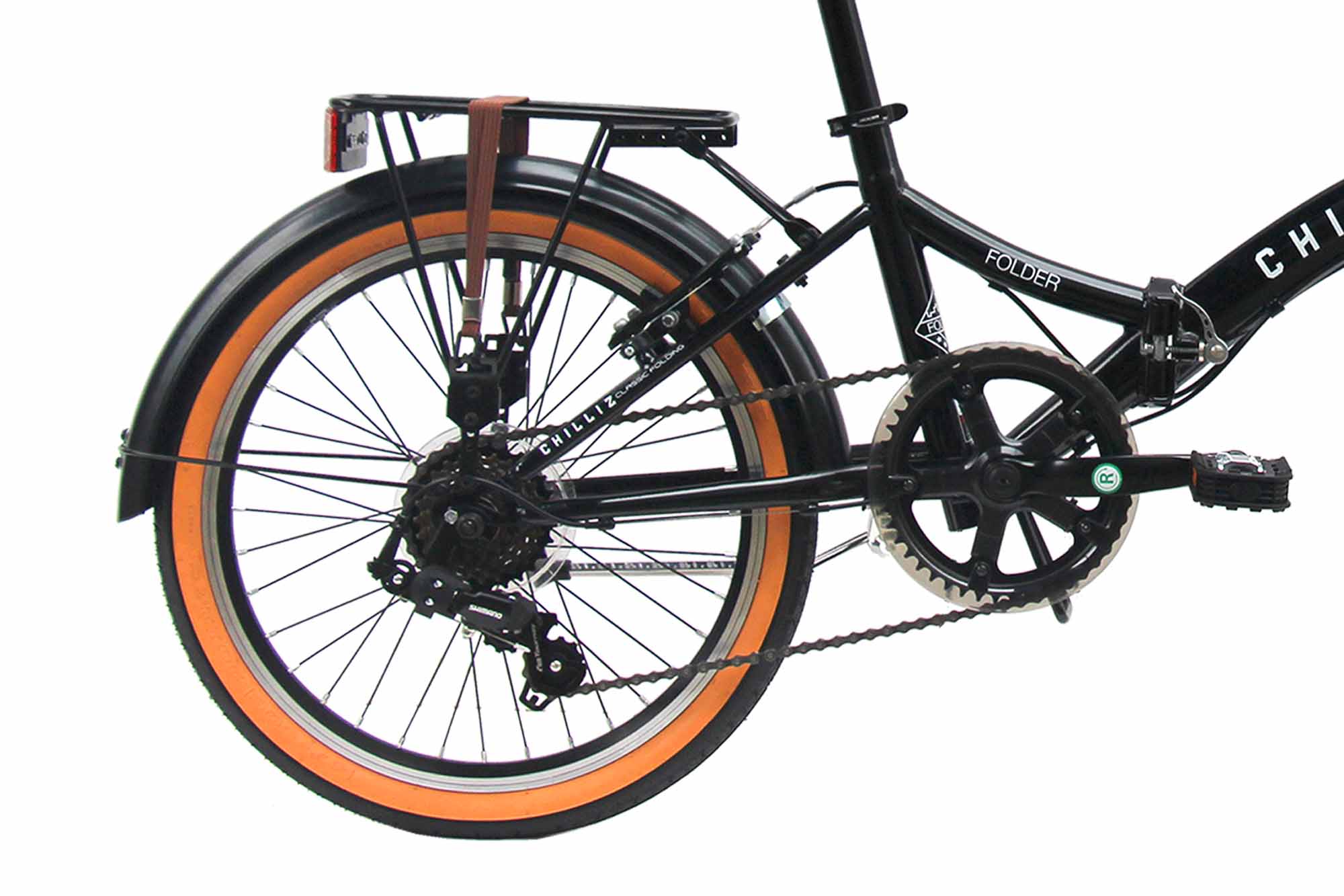 CHILLIZ Faltrad 20 Zoll FLD.01 schwarz Rahmenh&ouml;he 33 cm Klapprad 6 G&auml;nge V-Brake – Bild 5