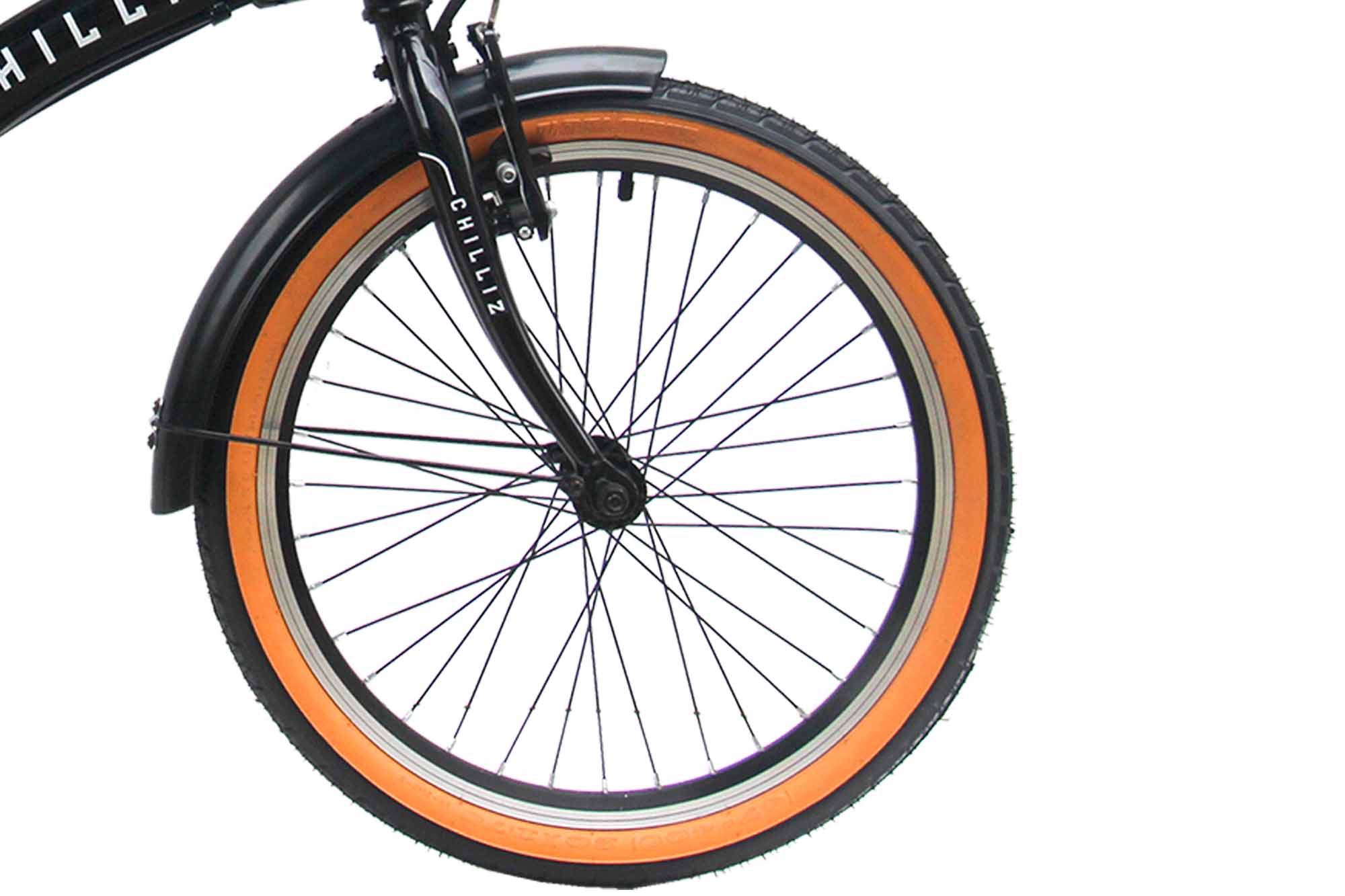 CHILLIZ Faltrad 20 Zoll FLD.01 schwarz Rahmenh&ouml;he 33 cm Klapprad 6 G&auml;nge V-Brake – Bild 2
