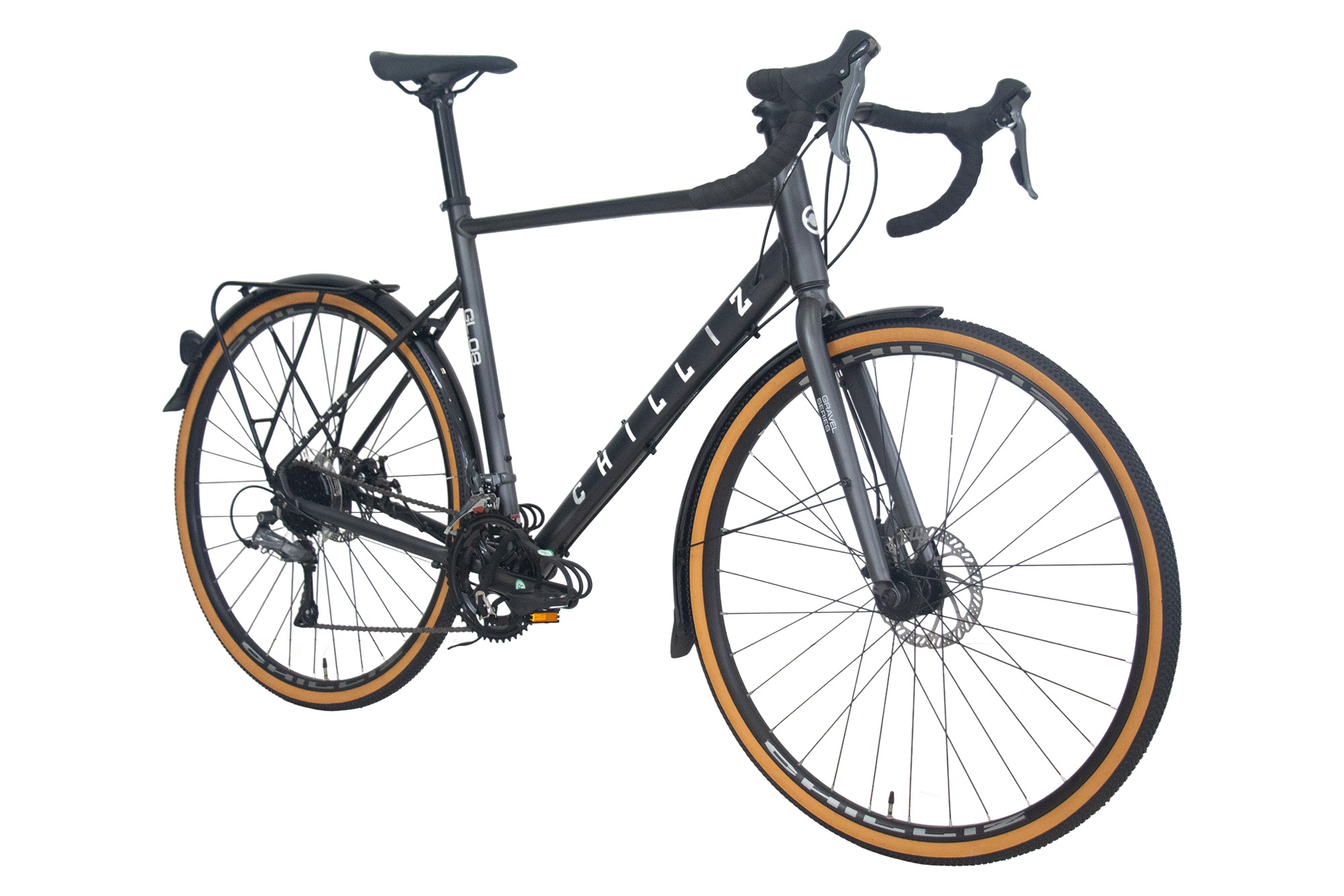 CHILLIZ Gravelbike 28 Zoll GL.08 grau Rahmenh&ouml;he 54 cm 16 G&auml;nge mech. Scheibenbremse Schutzbleche – Bild 2