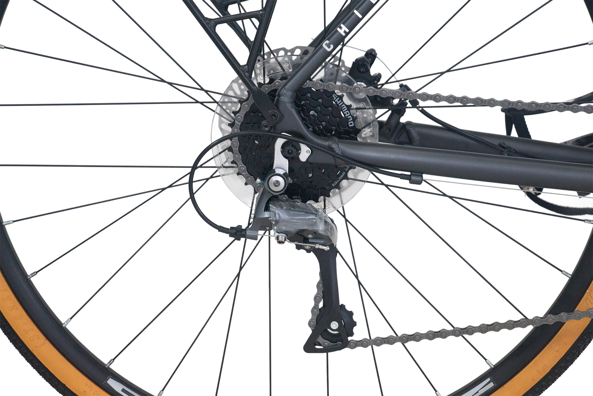 CHILLIZ Gravelbike 28 Zoll GL.08 grau 16 G&auml;nge mech. Scheibenbremse Schutzbleche – Bild 3
