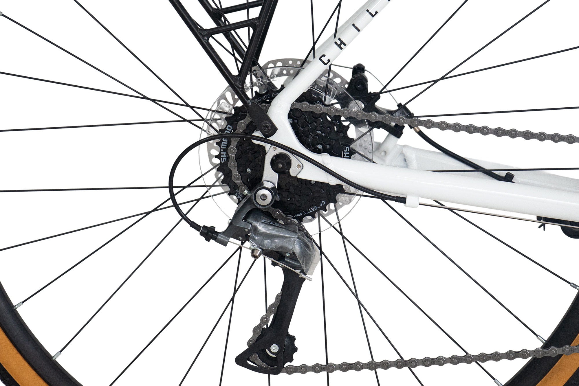 CHILLIZ Gravelbike 28 Zoll GL.09 wei&szlig;-gl&auml;nzend Rahmenh&ouml;he 54 cm 16 G&auml;nge mech. Scheibenbremse Schutzbleche – Bild 5