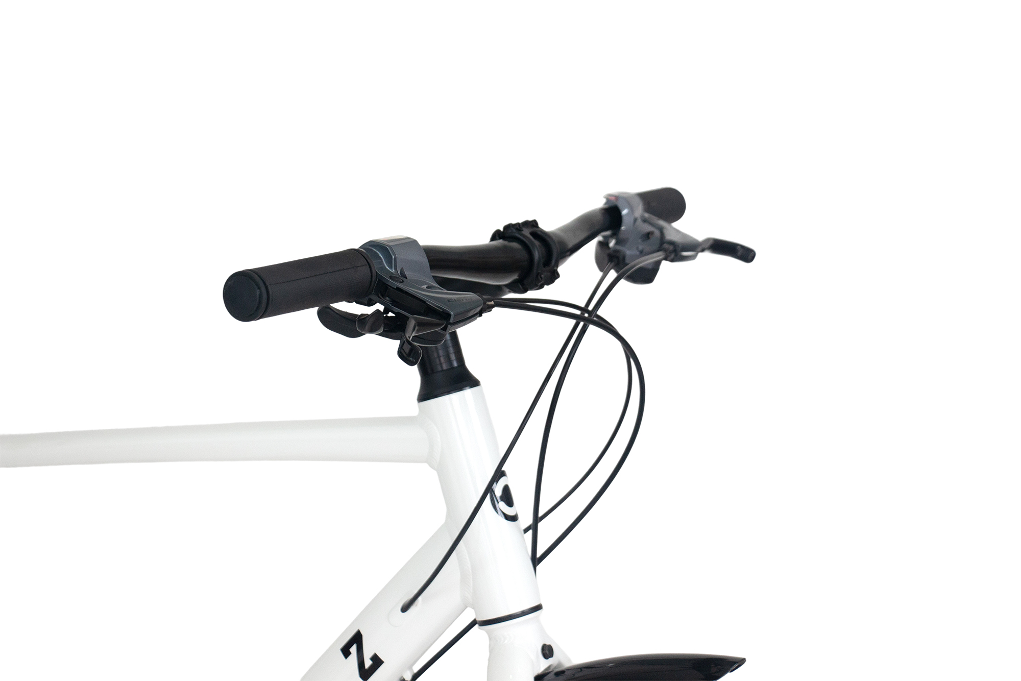 CHILLIZ gravel bike 28 inch GL.09 glossy white frame height 54 cm 16 gears mechanical disc brake fenders – Bild 3