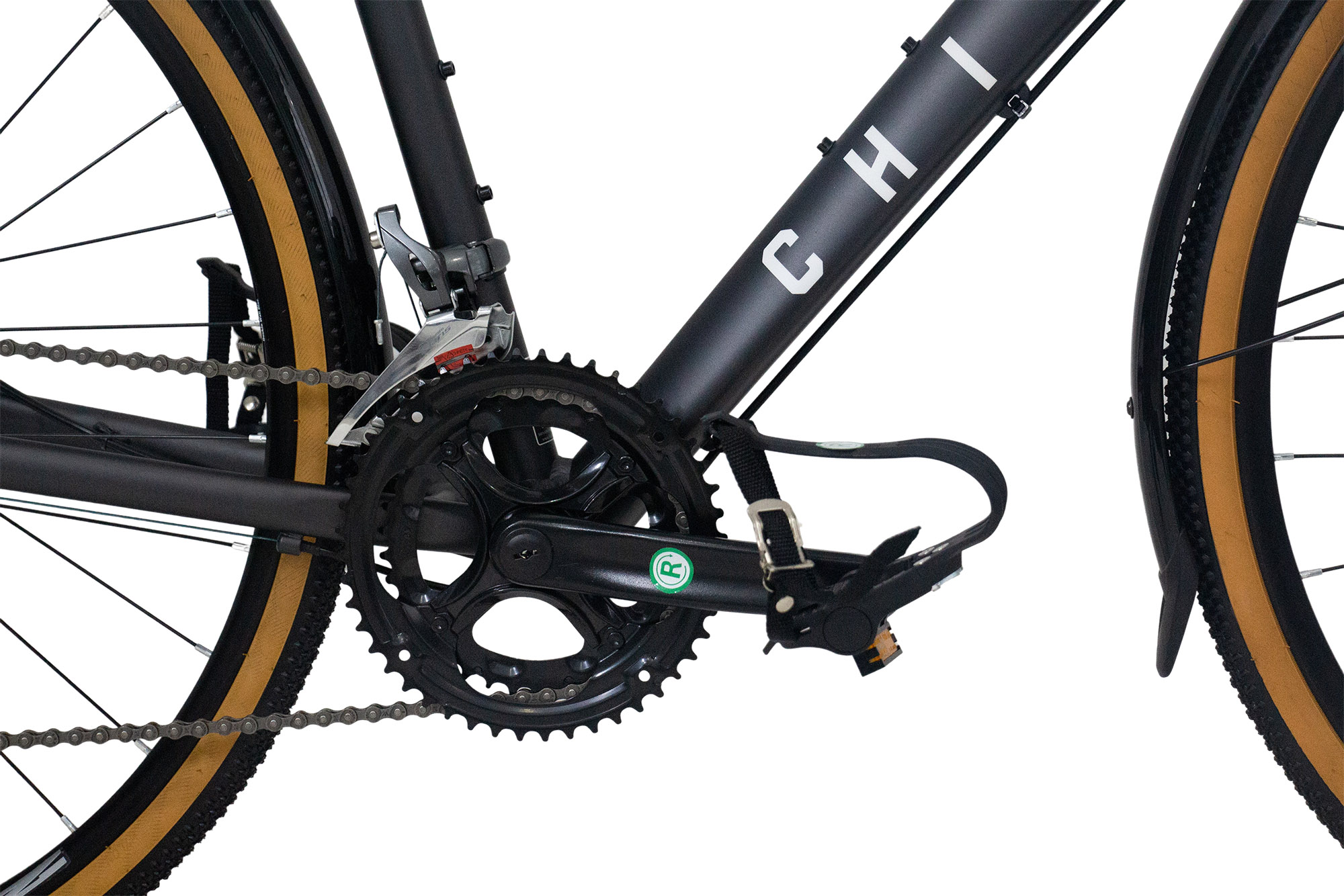 CHILLIZ Gravelbike 28 Zoll GL.08 schwarz-matt 16 G&auml;nge mech. Scheibenbremse Schutzbleche – Bild 4