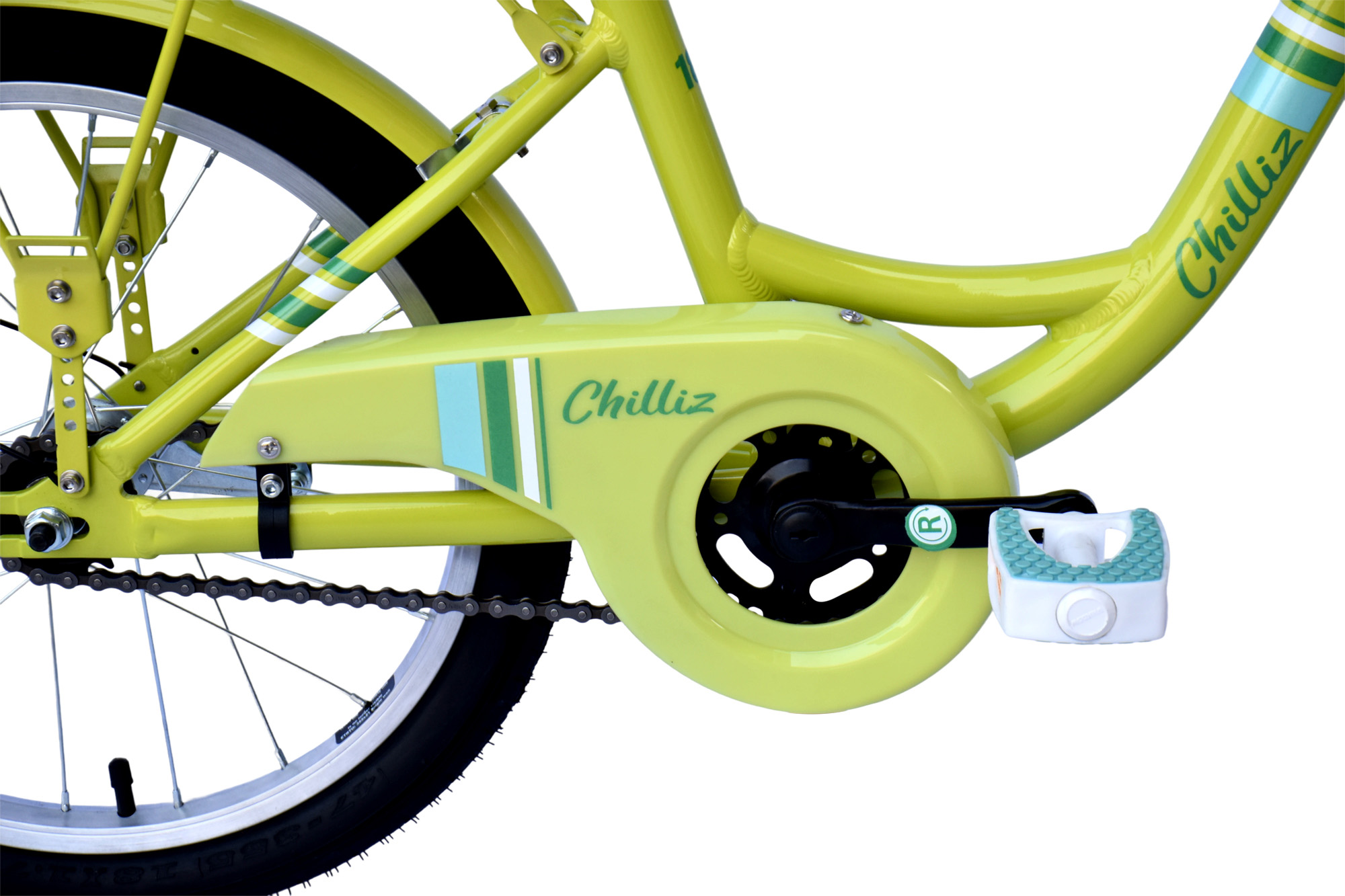 CHILLIZ children&rsquo;s bike 18 inch CHD.01 green frame height 28 cm aluminum frame – Bild 4