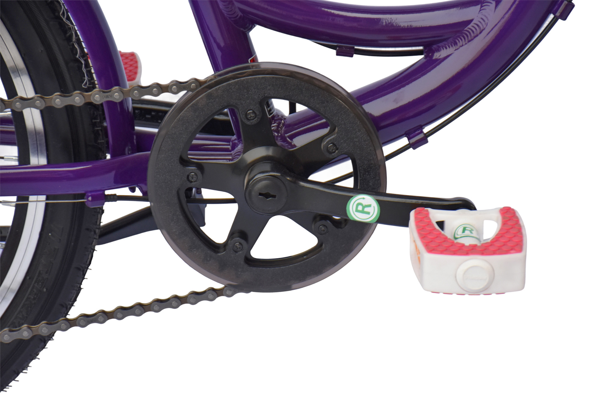 CHILLIZ children&rsquo;s bike 20 inch CHD.02 purple frame height 33 cm 6 gears aluminum frame – Bild 4