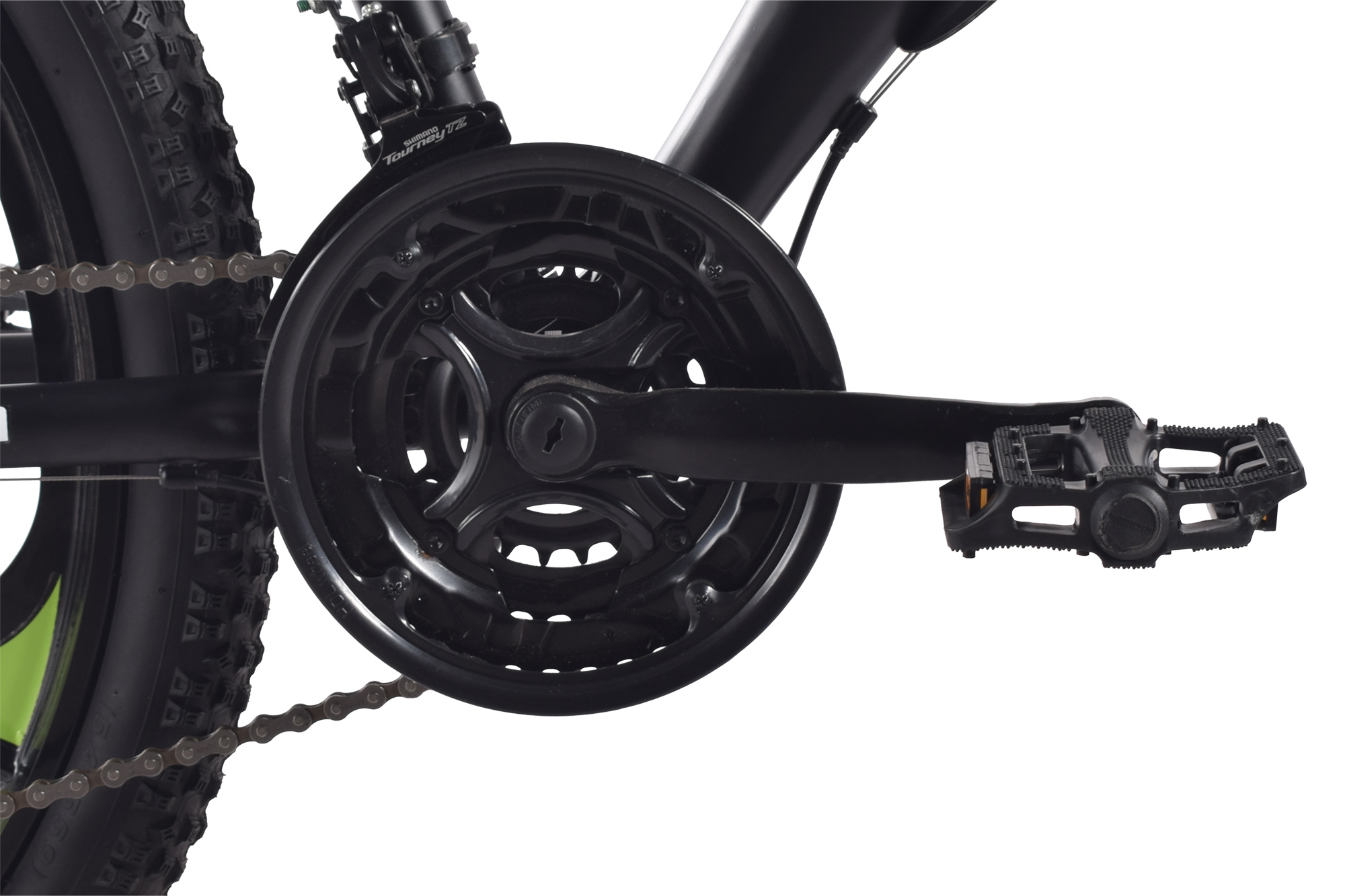 CHILLIZ mountain bike fully 26 inch MAG.01 black-green frame height 42 cm 21 gears mag wheel mechanical disc brake – Bild 4
