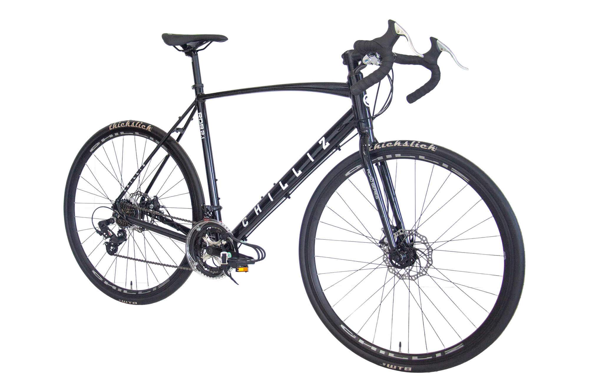 CHILLIZ Rennrad 28 Zoll RDB2.1 schwarz-gl&auml;nzend 14 G&auml;nge – Bild 2