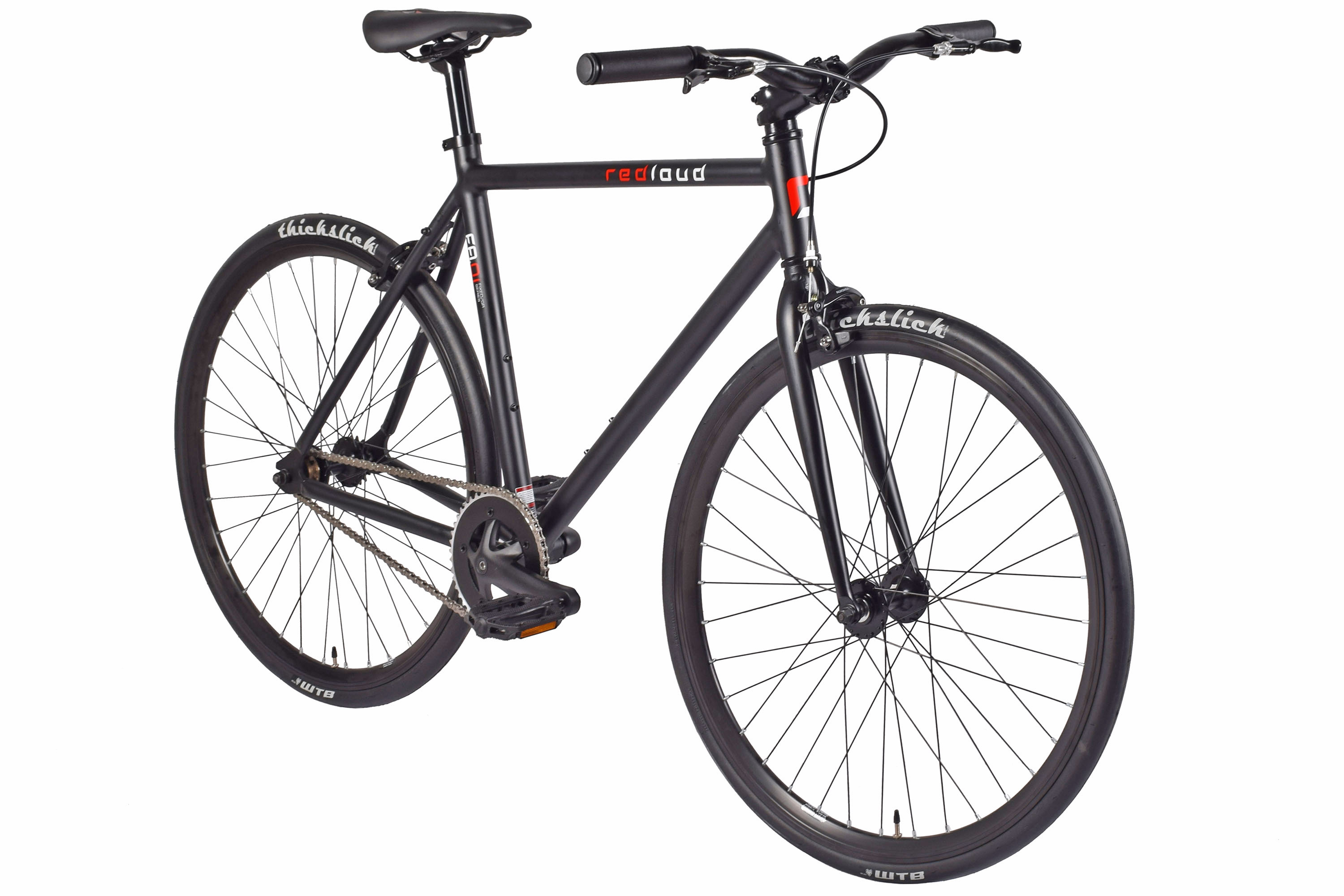 REDLOUD Fixie 28 Zoll FA.01 schwarz Rahmenh&ouml;he 54 cm single speed – Bild 2
