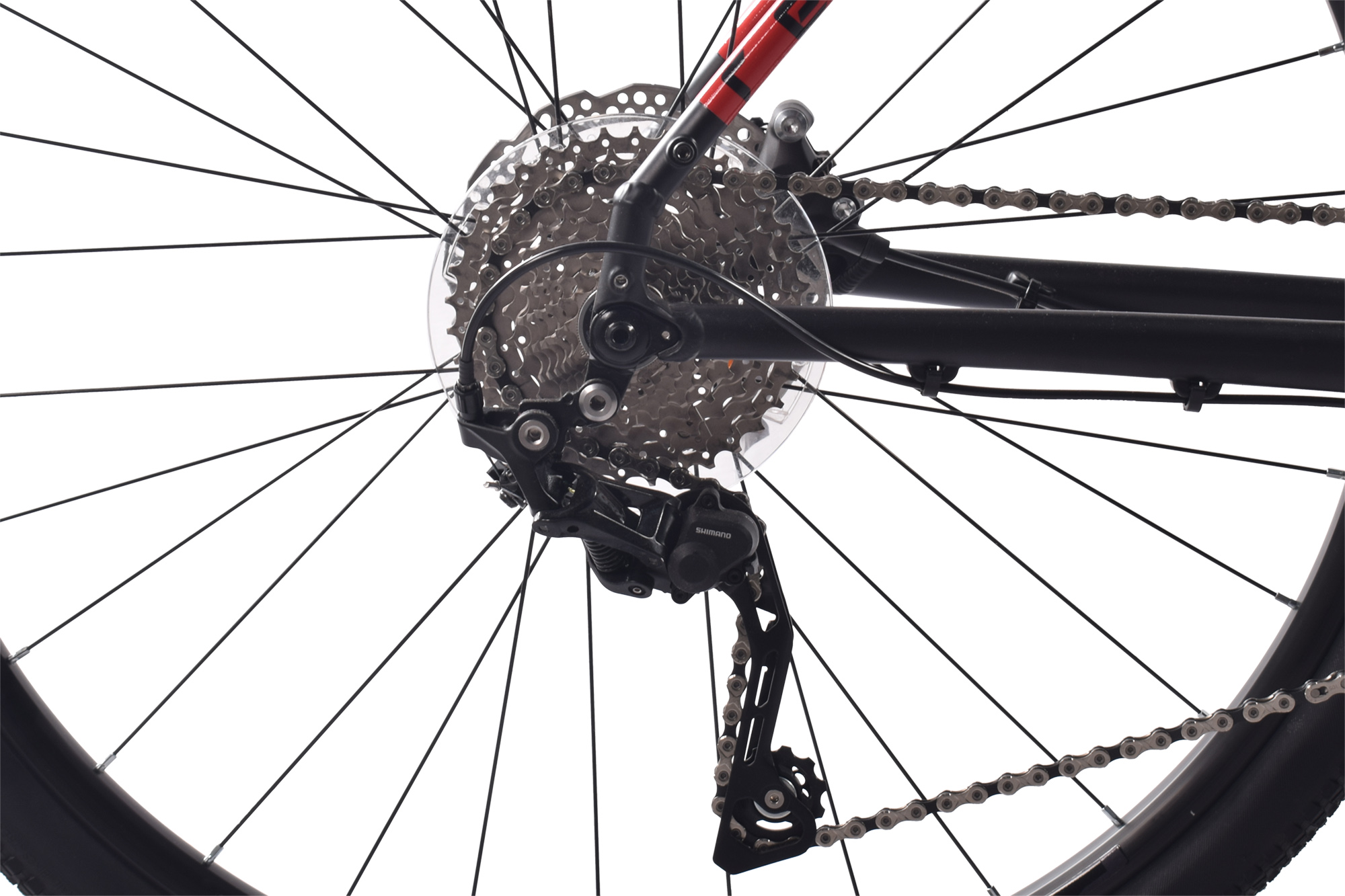 REDLOUD gravel bike 28 inch GA.03 black red frame size 54 cm 20 gears hydraulic disc brake – Bild 5