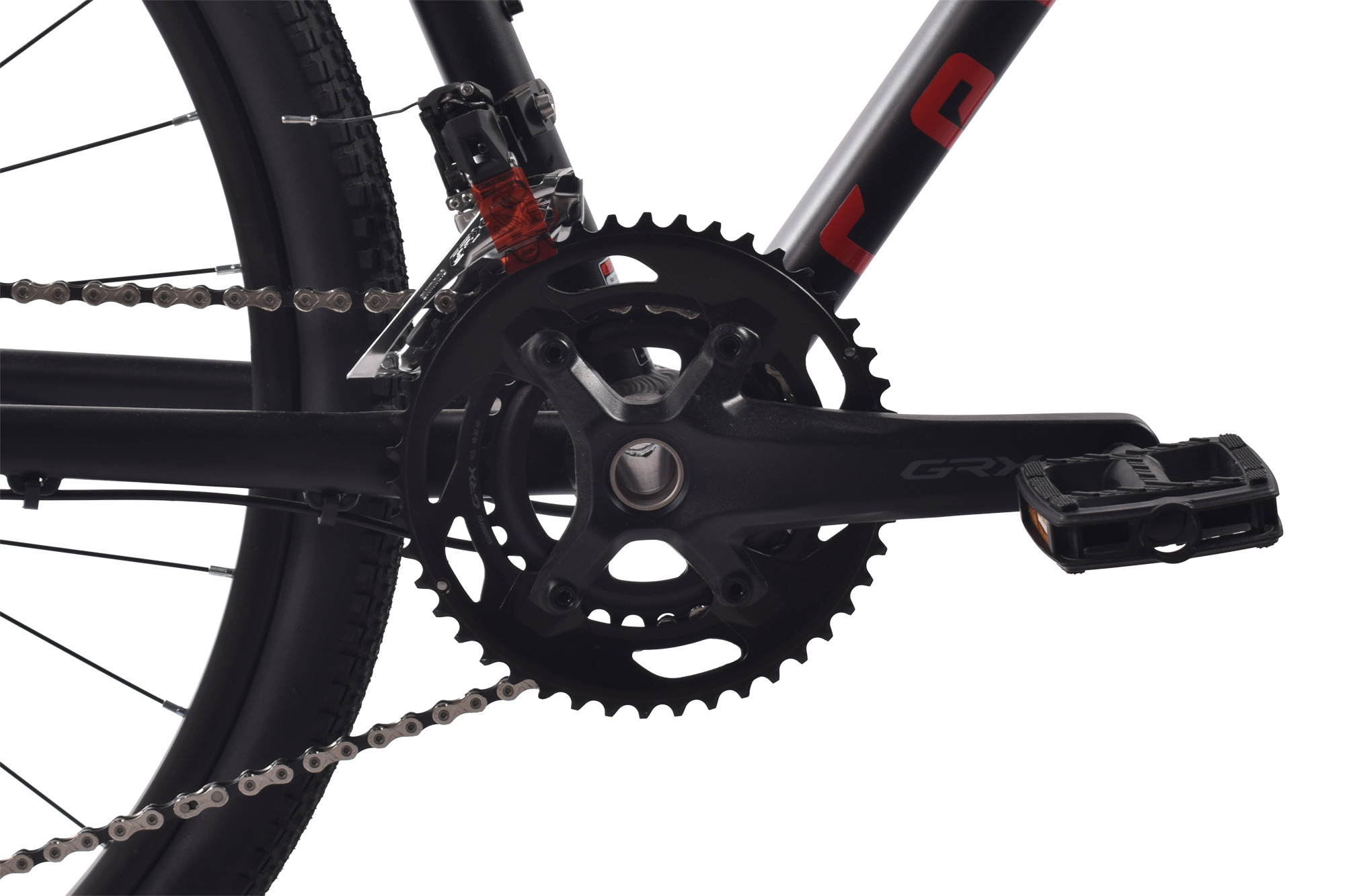 REDLOUD Gravelbike 28 Zoll GA.03 schwarz-rot Rahmenh&ouml;he 60 cm 20 G&auml;nge hydr. Scheibenbremse – Bild 4