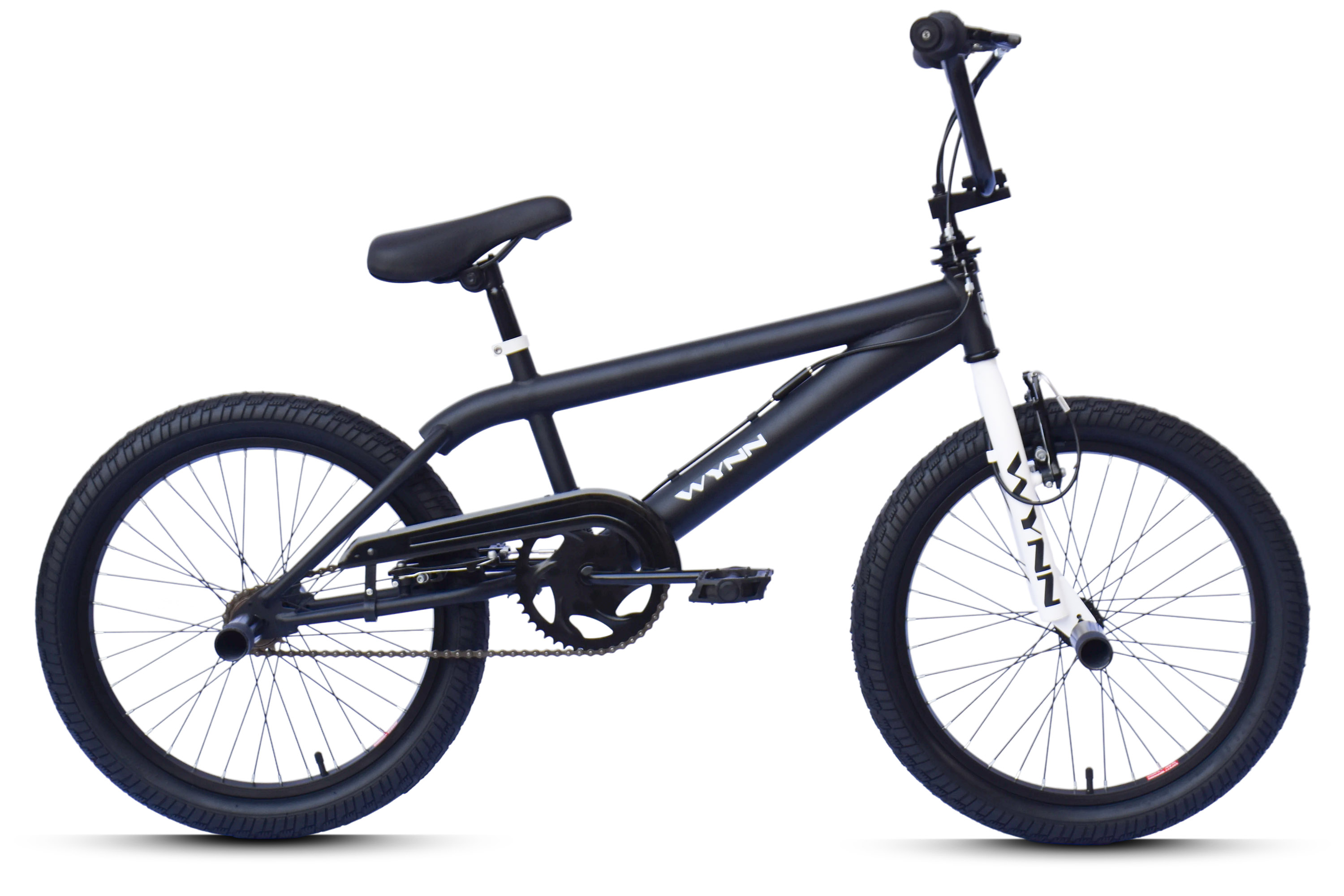 WYNN BMX Freestyle 20 Zoll XX1.0 schwarz-wei&szlig; Rahmenh&ouml;he 28 cm Kinder Erwachsene V-Brake – Bild 1