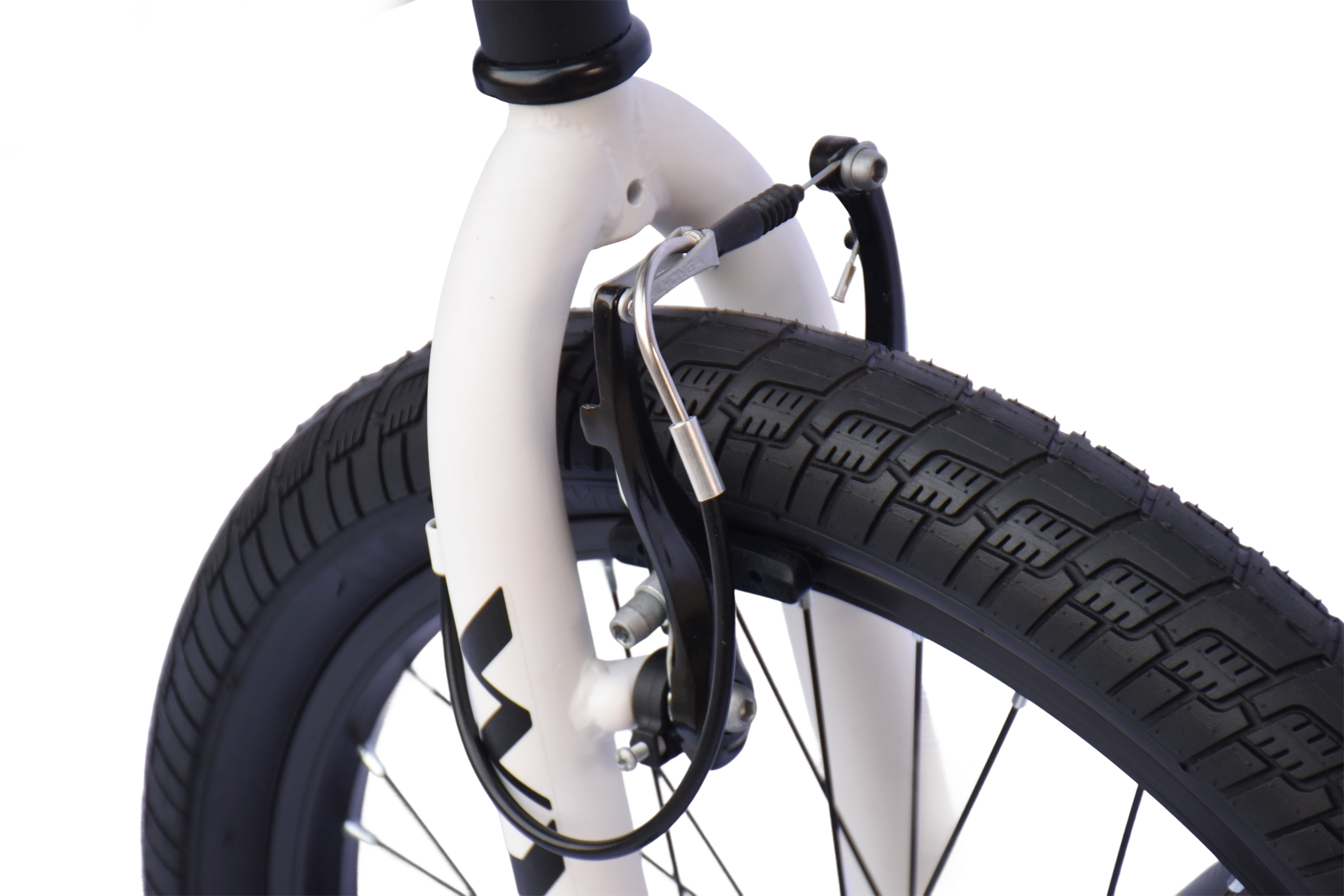 WYNN BMX Freestyle 20 Zoll XX1.0 schwarz-wei&szlig; Rahmenh&ouml;he 28 cm Kinder Erwachsene V-Brake – Bild 3