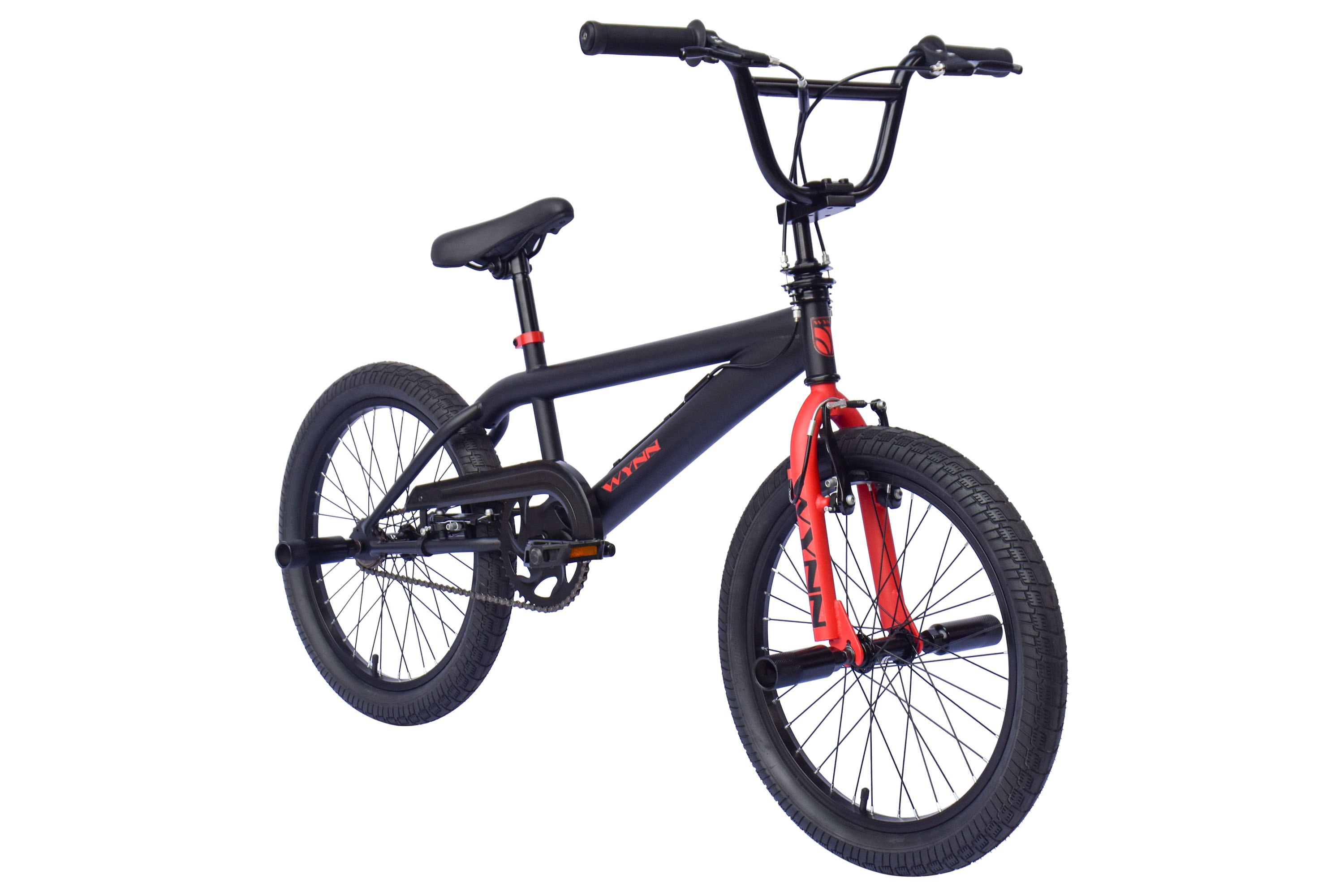 WYNN BMX Freestyle 20 inch XX1.0 black red frame size 28 cm children adults V brake – Bild 2