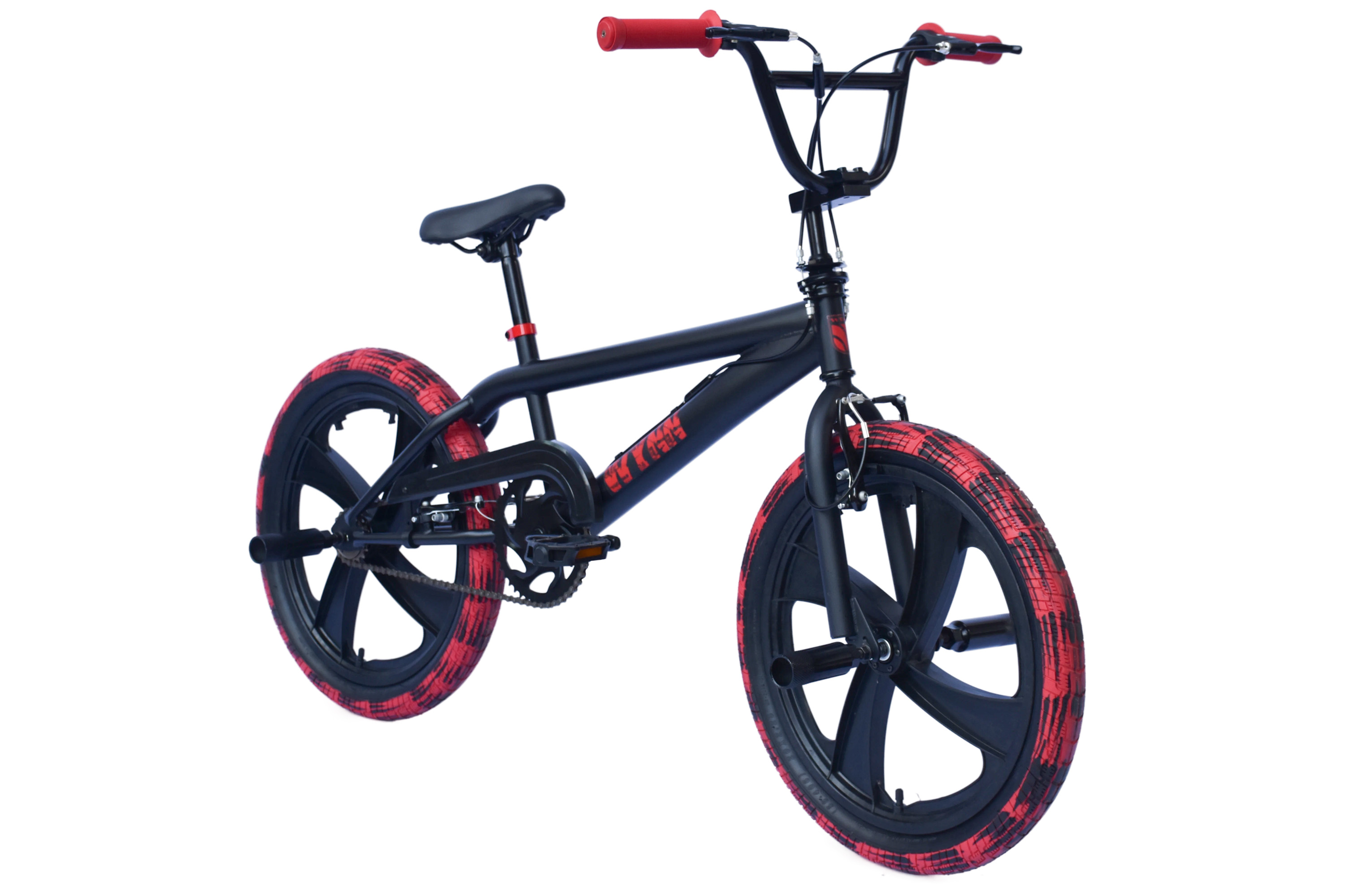WYNN BMX Freestyle 20 Zoll XX1.2 Rahmenh&ouml;he 28 cm Muddy-Freestyle-Reifen Mag-Wheels V-Brake – Bild 2