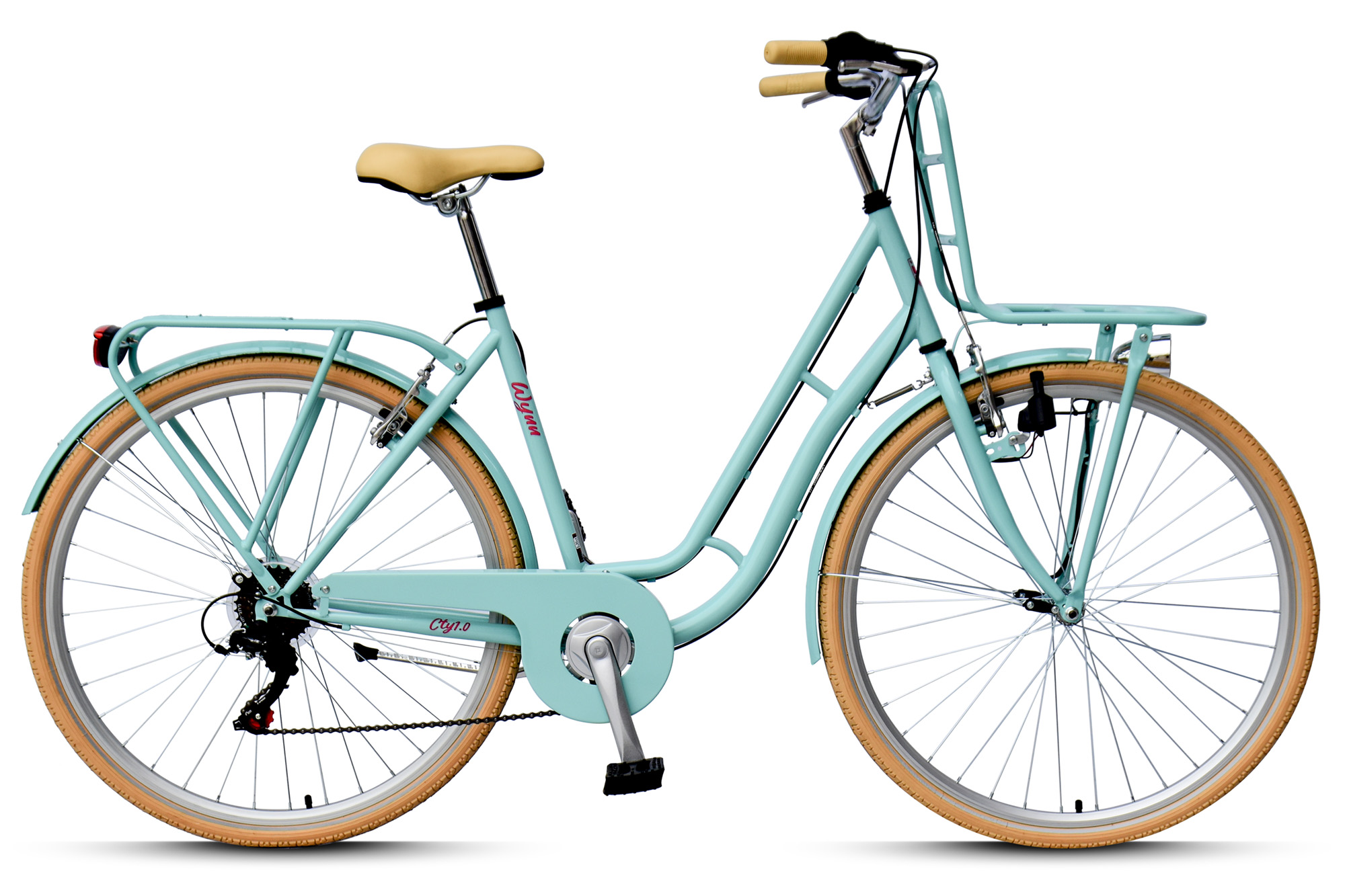 WYNN Cityrad 28 Zoll CTY1.0 t&uuml;rkis Rahmenh&ouml;he 51 cm Damen 6 G&auml;nge V-Brake – Bild 1