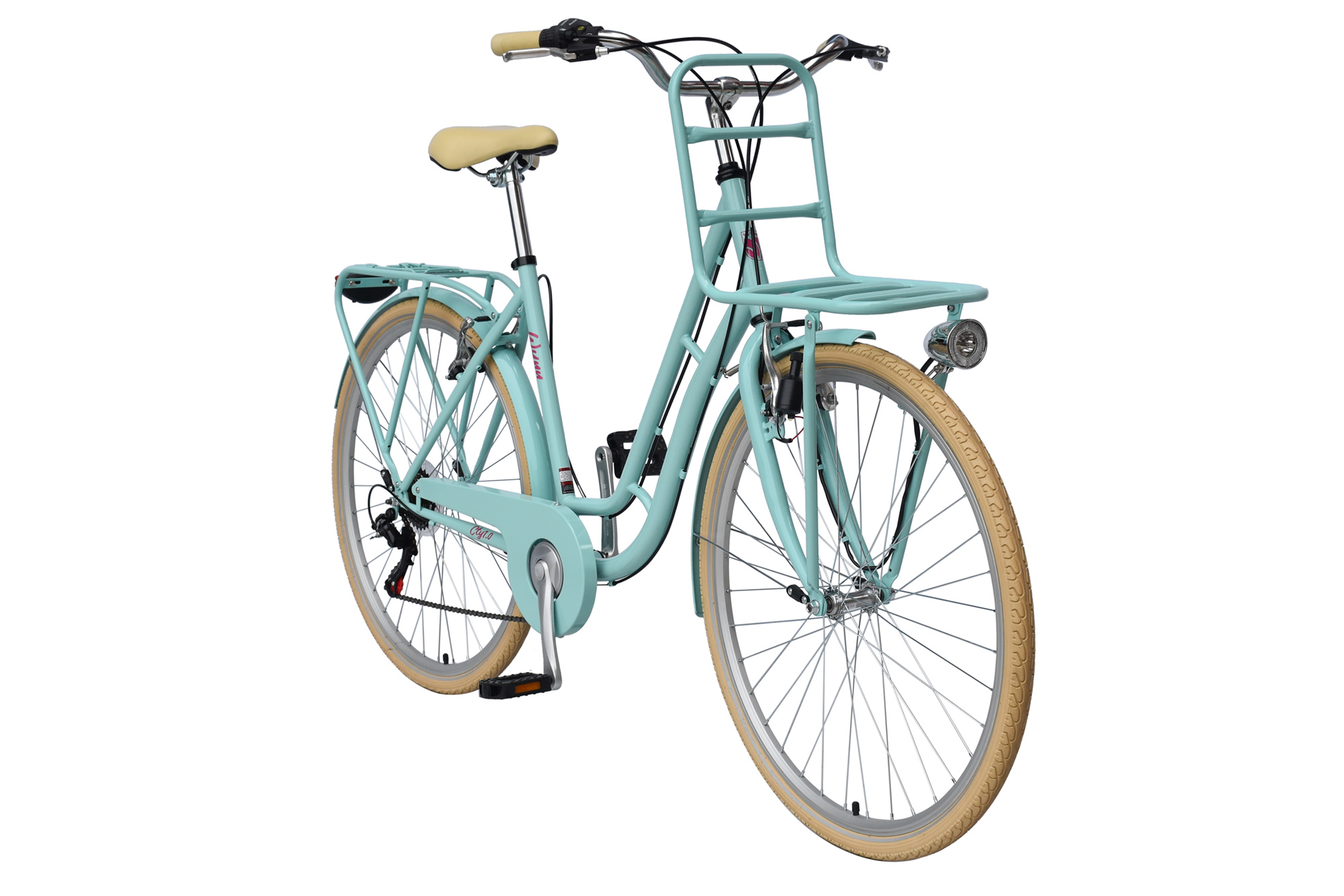 WYNN Cityrad 28 Zoll CTY1.0 t&uuml;rkis Rahmenh&ouml;he 51 cm Damen 6 G&auml;nge V-Brake – Bild 2