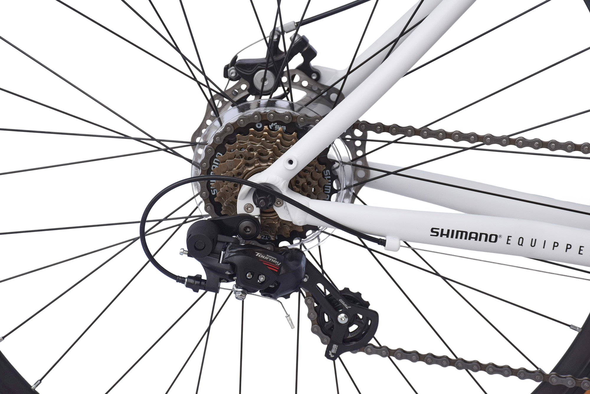 WYNN Gravelbike 28 Zoll GRL3.0 wei&szlig; Rahmenh&ouml;he 60 cm 14 G&auml;nge – Bild 5