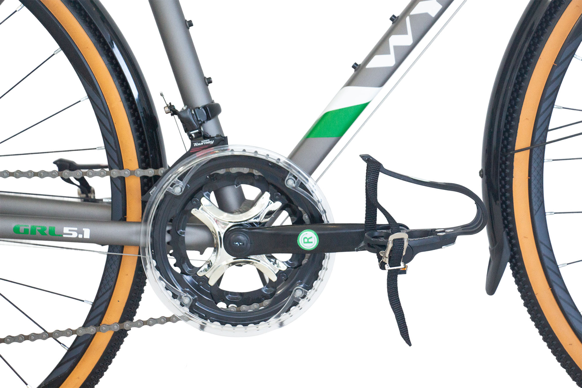 WYNN Gravelbike 28 Zoll GRL5.1 grau Rahmenh&ouml;he 57 cm 14 G&auml;nge Schutzbleche – Bild 4