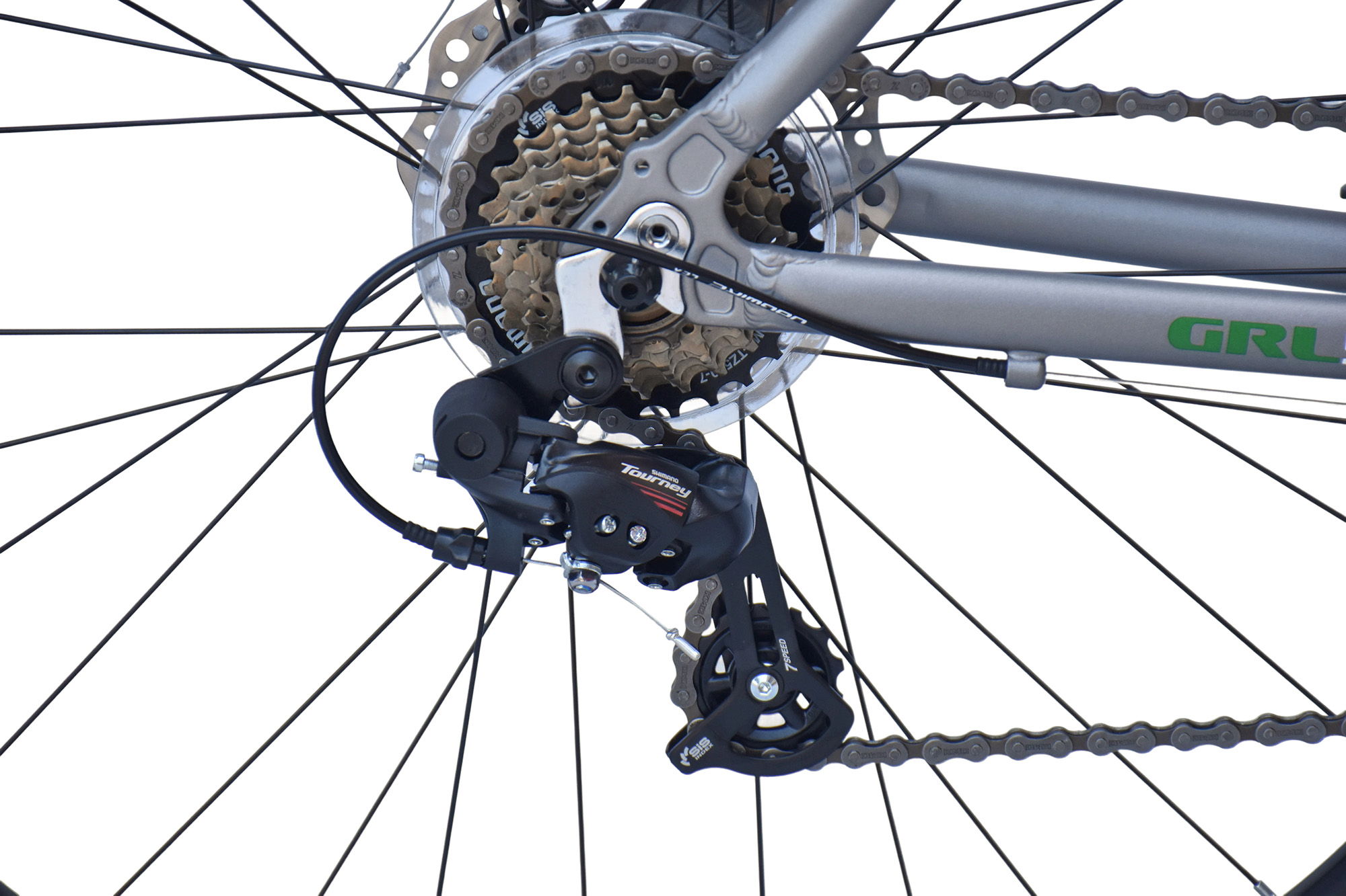 WYNN Gravelbike 28 Zoll GRL5.0 silber-wei&szlig; Rahmenh&ouml;he 54 cm 14 G&auml;nge – Bild 5