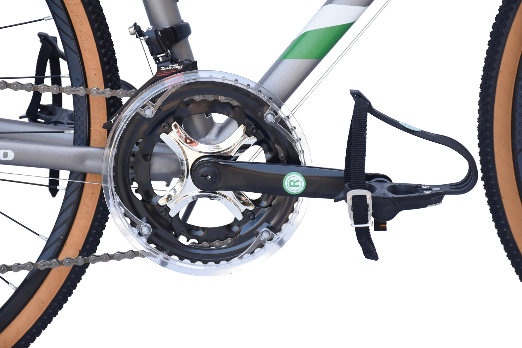 WYNN Gravelbike 28 Zoll GRL5.0 silber-wei&szlig; Rahmenh&ouml;he 57 cm 14 G&auml;nge – Bild 4