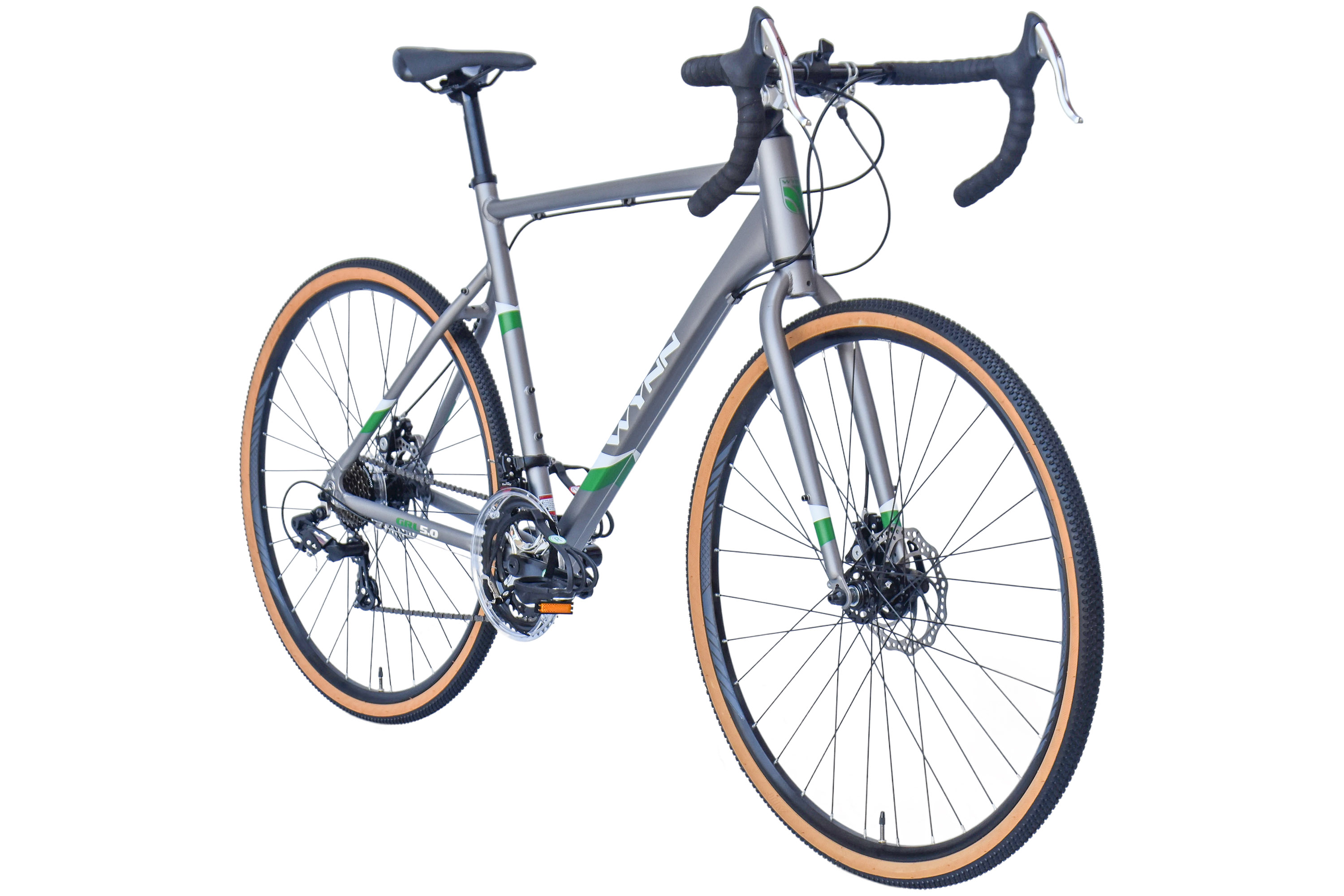 WYNN Gravelbike 28 Zoll GRL5.0 silber-wei&szlig; Rahmenh&ouml;he 57 cm 14 G&auml;nge – Bild 2