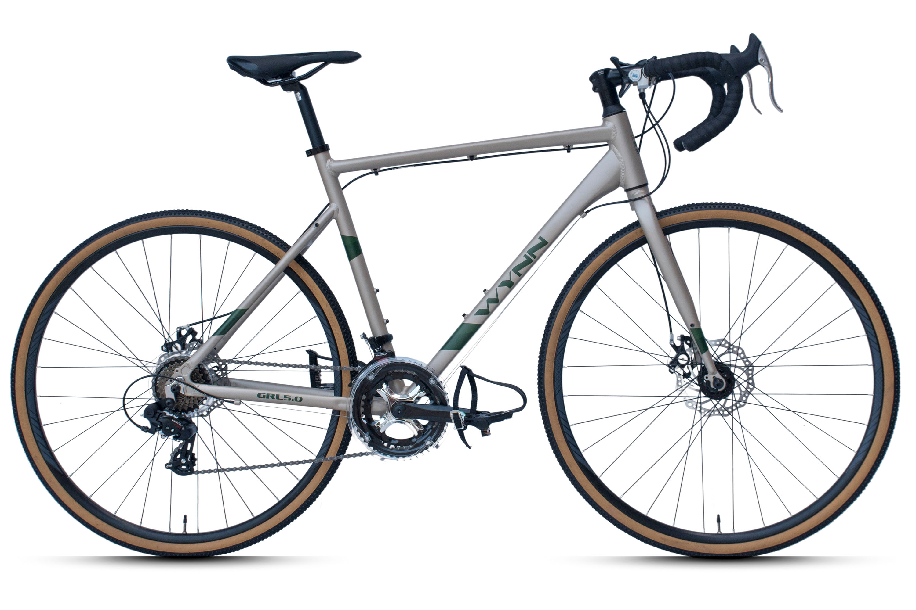 WYNN gravel bike 28 inch GRL5.0 silver frame size 60 cm 14 gears – Bild 1