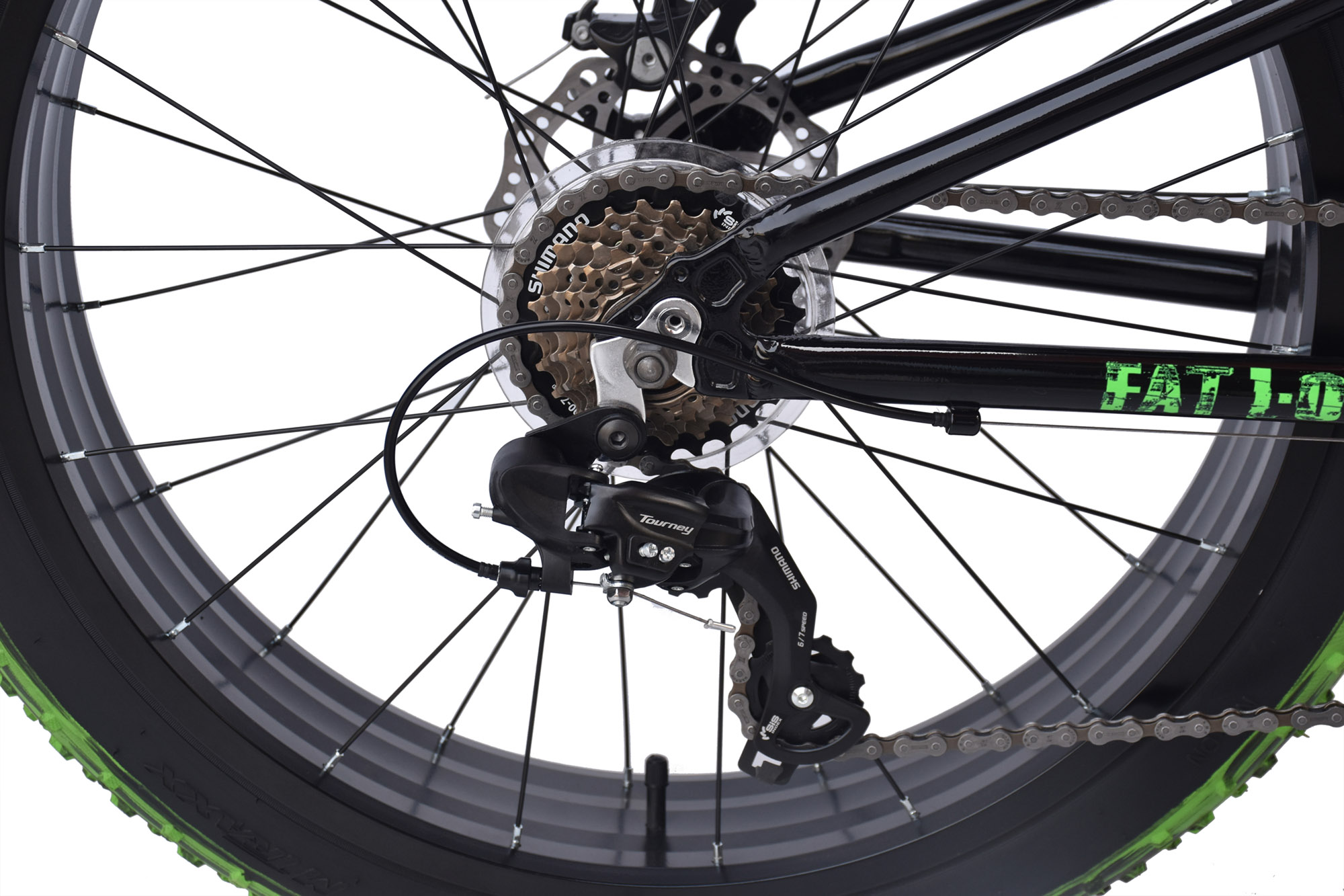 WYNN Fatbike 24 Zoll FAT1.0 Rahmenh&ouml;he 30 cm Kinder 7 G&auml;nge mech. Scheibenbremse – Bild 5