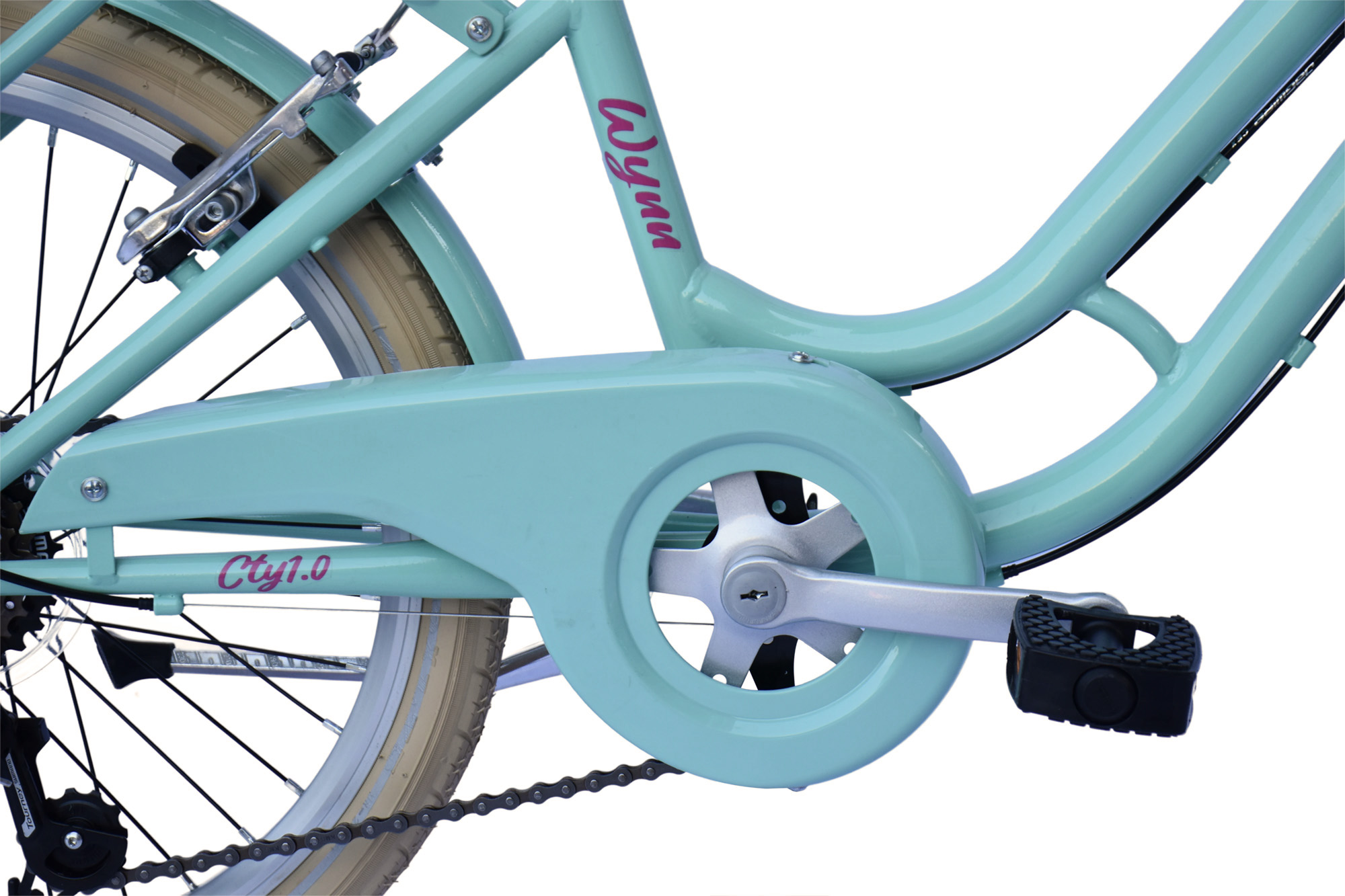 WYNN kids bike 20 inch KID1.0 turquoise frame size 30 cm 6 gears V-brake – Bild 5
