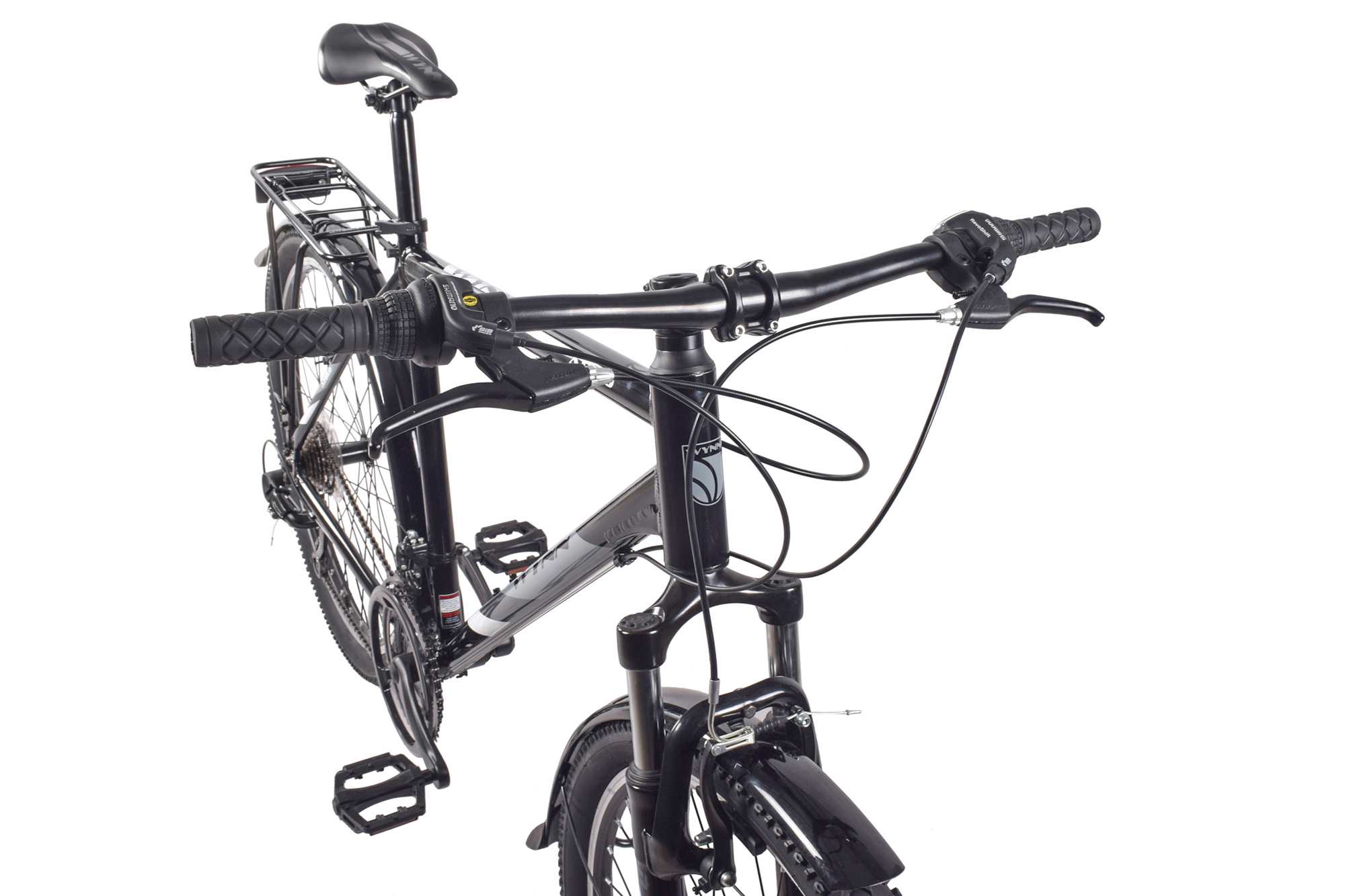 WYNN Mountainbike 27,5 Zoll ATB1.0 schwarz Rahmenh&ouml;he 38 cm Damen und Herren 21 G&auml;nge V-Brake – Bild 2