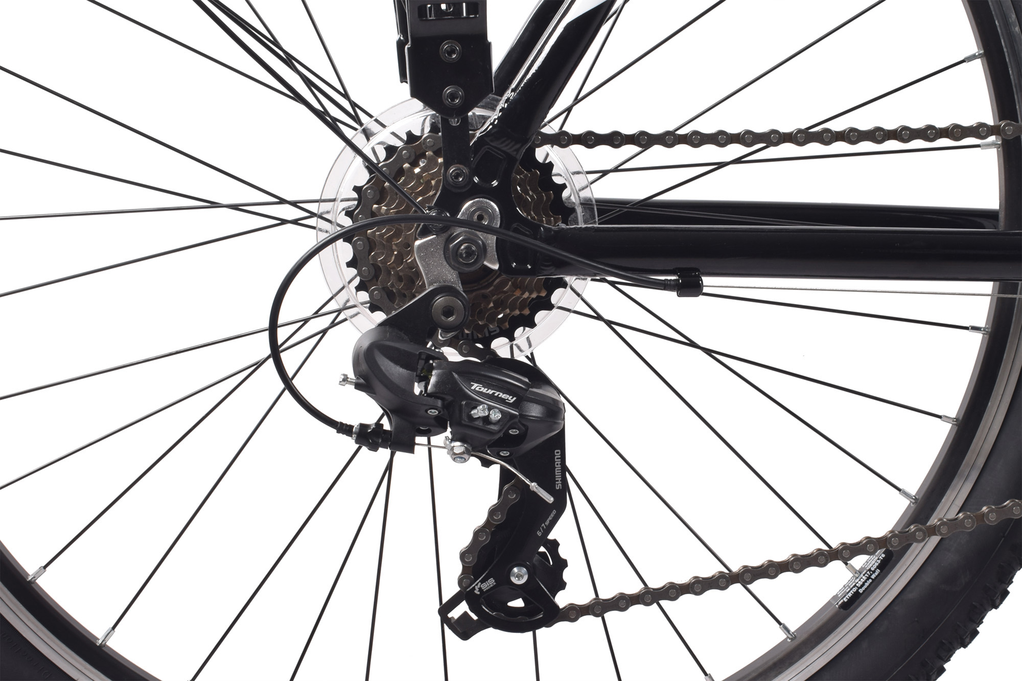 WYNN Mountainbike 27,5 Zoll ATB1.0 schwarz Rahmenh&ouml;he 46 cm Damen und Herren 21 G&auml;nge V-Brake – Bild 5