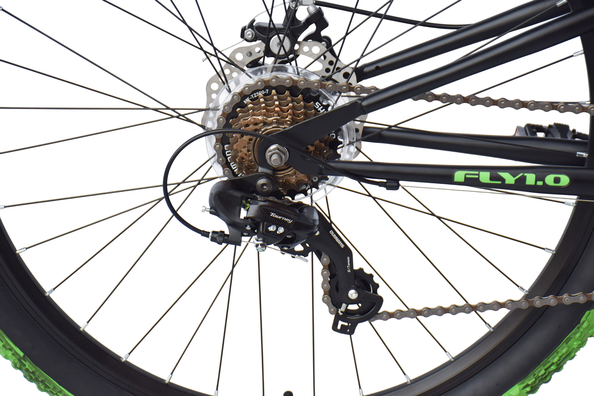 Wynn full suspension mountain bike 27.5 inch FLY1.0 black-green frame size 46 cm 21 gears – Bild 5