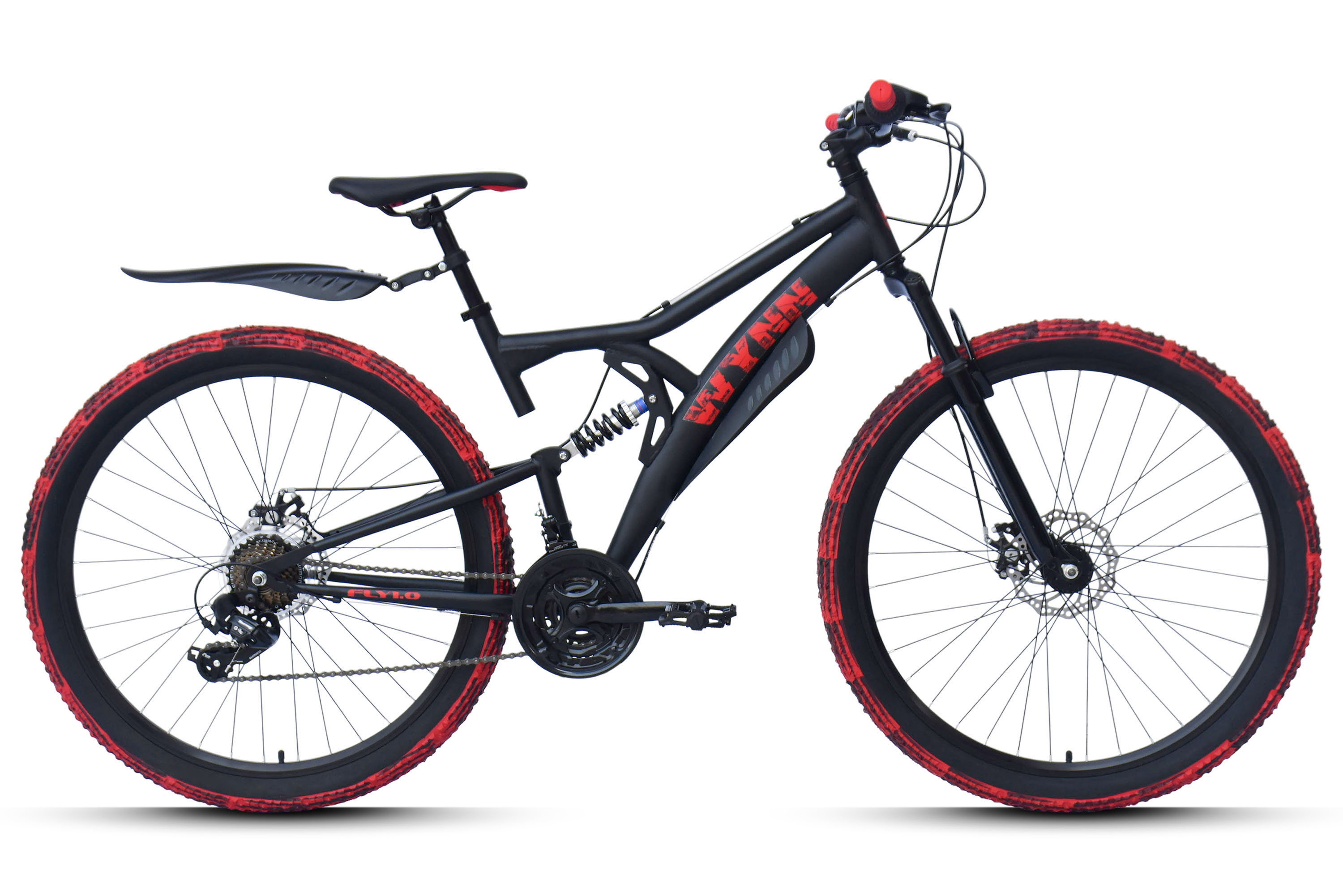 Wynn full suspension mountain bike 27.5 inch FLY1.0 frame size 46 cm 21 gears – Bild 1