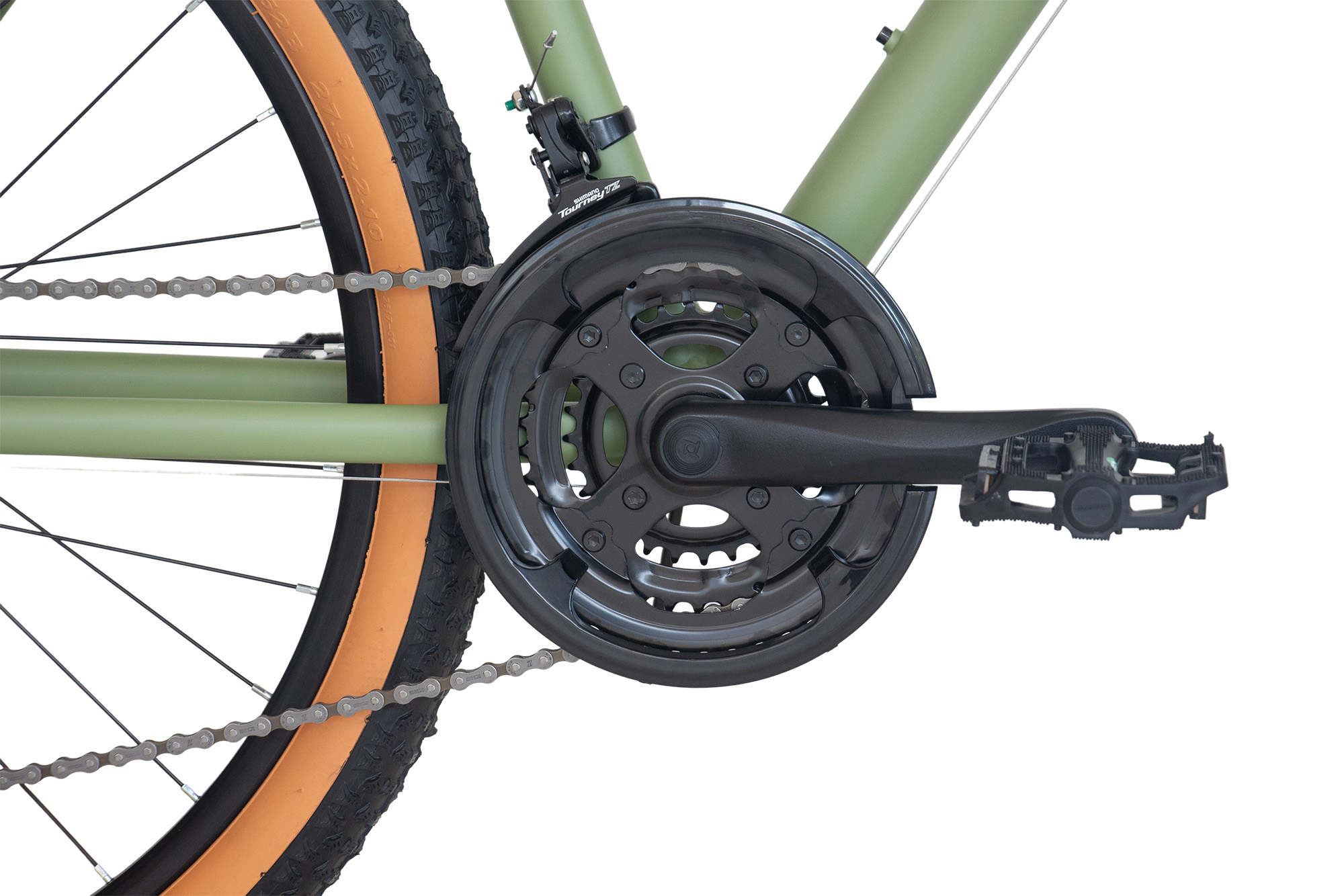 WYNN Mountainbike 27,5 Zoll HRT1.0 gr&uuml;n Rahmenh&ouml;he 46 cm 21 G&auml;nge mech. Scheibenbremse – Bild 4