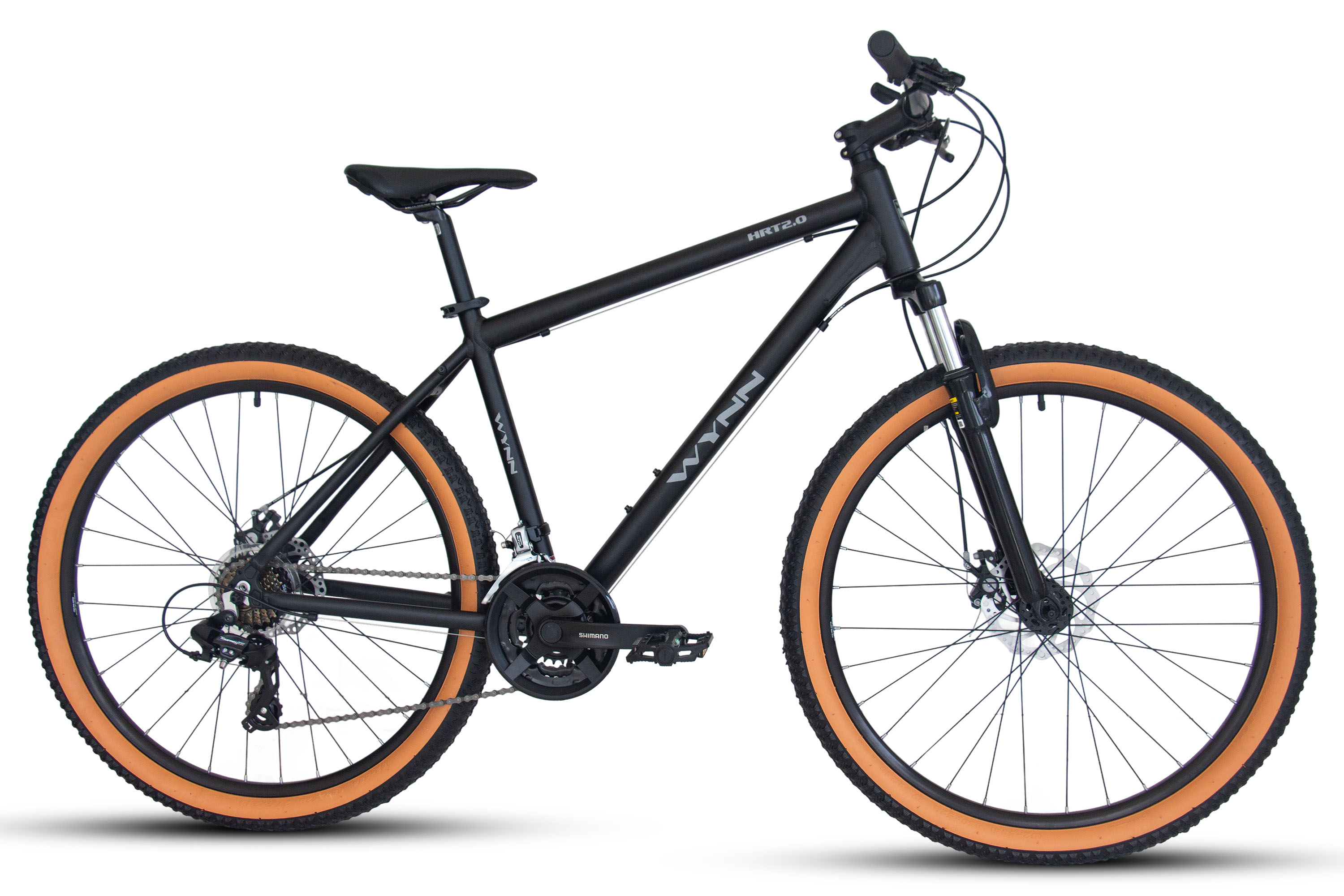 WYNN Mountainbike 27,5 Zoll HRT2.0 schwarz-matt Rahmenh&ouml;he 50 cm 21 G&auml;nge mech. Scheibenbremse – Bild 1