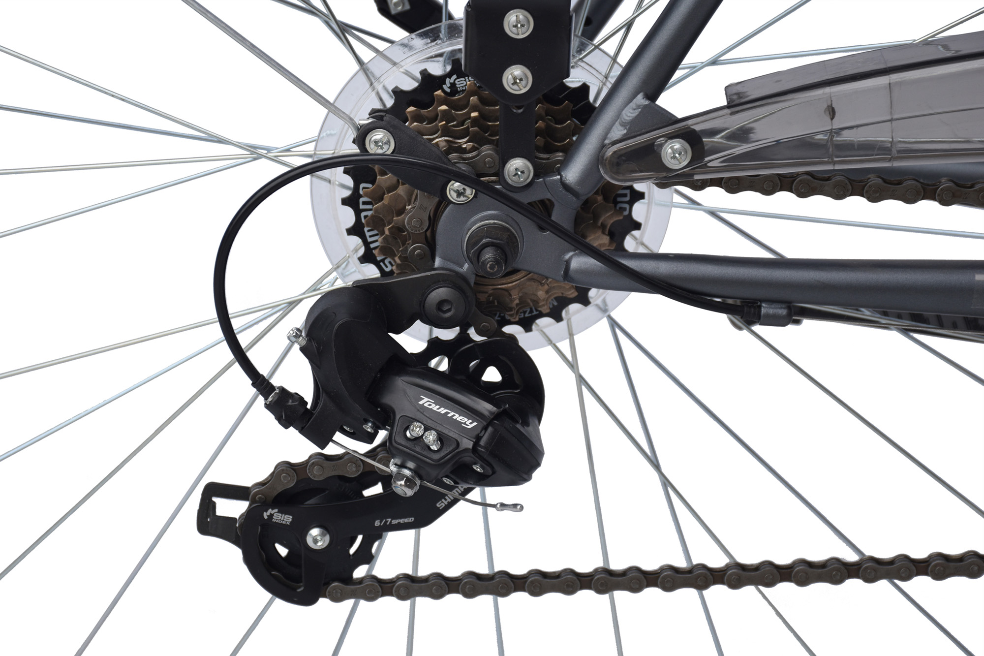 WYNN Trekkingrad 28 Zoll TRK1.0 schwarz Rahmenh&ouml;he 58 cm Herren 21 G&auml;nge V-Brake – Bild 5