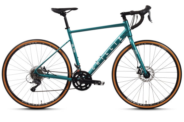 CHILLIZ gravel bike 28 inch GL.05 green frame height 57 cm 16 gears mechanical disc brake