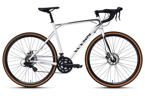 WYNN gravel bike 28 inch GRL3.0 white frame size 54 cm 14 gears