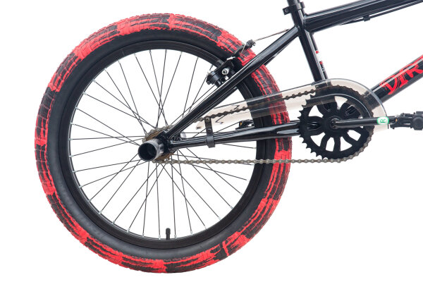 CHILLIZ BMX Freestyle 20 inch XB.02 black-red kids adults V-brake