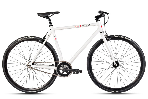REDLOUD fixie 28 inch FA.01 white frame size 54 cm single speed