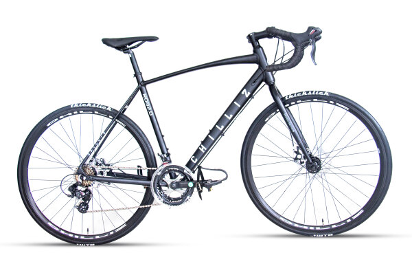 CHILLIZ road bike 28 inch RDB2.0 matte black frame size 54 cm 14 gears